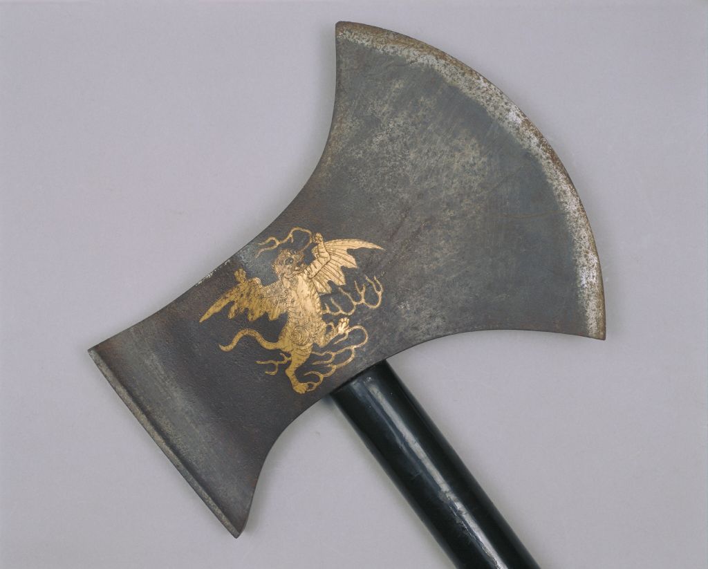 图片[1]-Flying Tiger Axe with Wooden Handle-China Archive